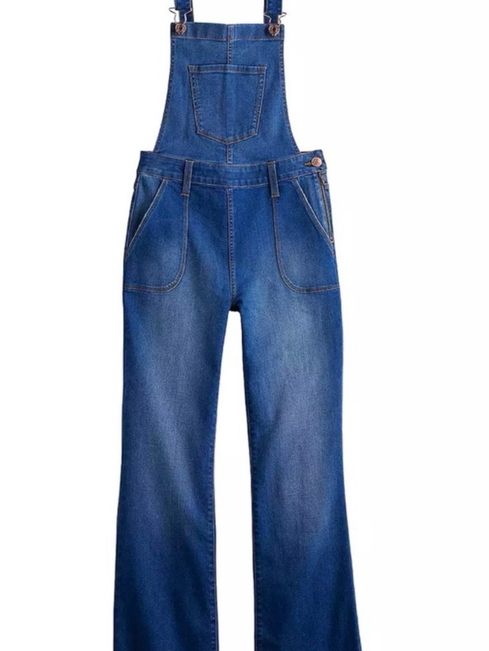 LC Lauren Conrad Blue Denim Overalls